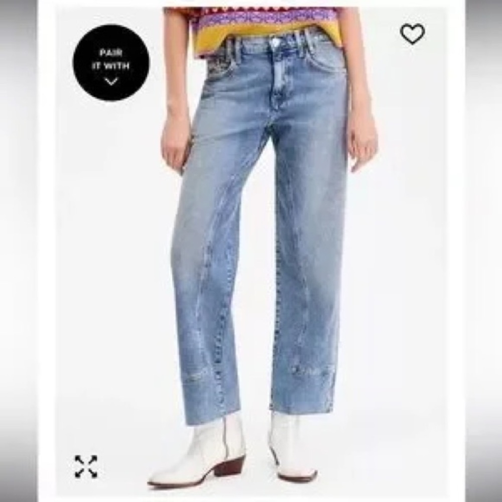 Free people Risk taker high rise denim